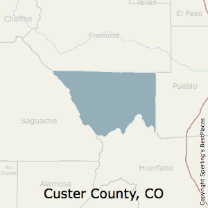 county custer colorado map maps